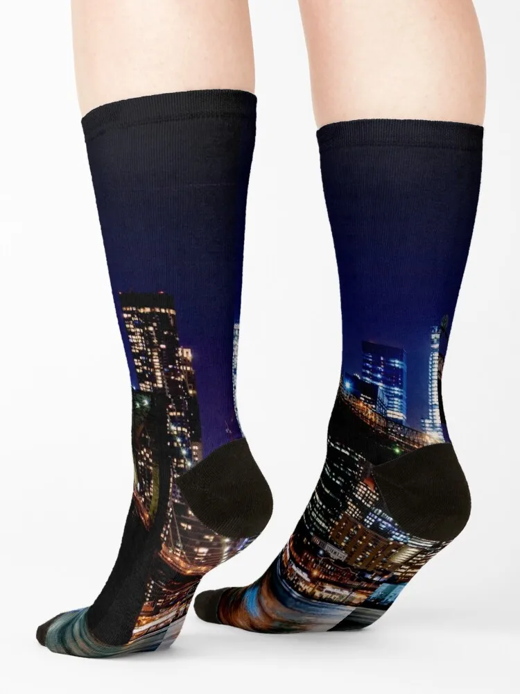 new york skyline manhattan Socks socks for men cotton 100% Golf socks Toe sports socks golf Man Socks Women's