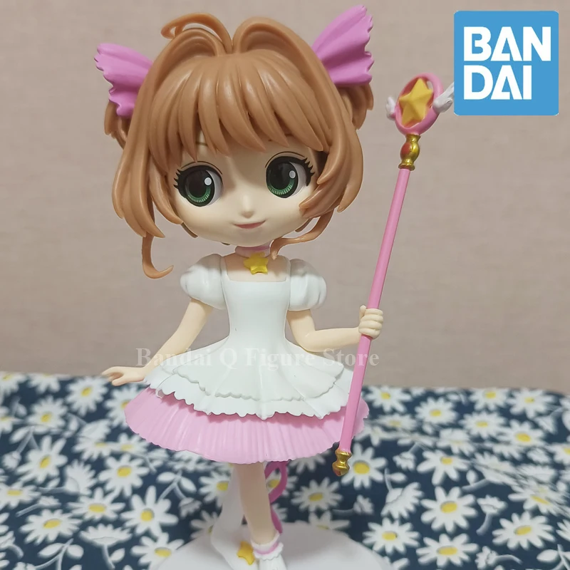 

Original Bandai Q Posket Cardcaptor Sakura Figure Kinomoto Sakura Girl Action Figurine Anime Pvc Model Doll Toys Gift Decor