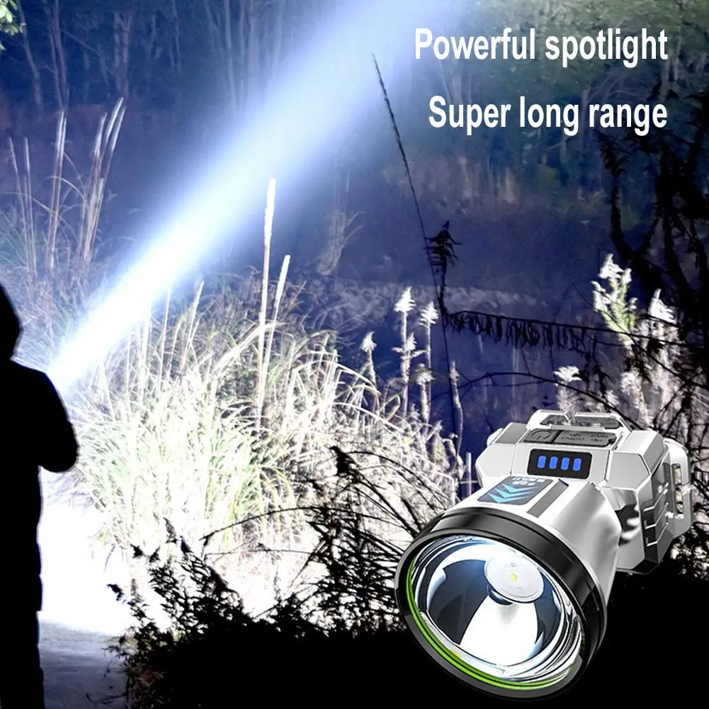 

Motion Sensor Headlamp Headlight USB Rechargeable Waterproof Fishing Headlamp Outdoor Camping Flashlight Strong Light Work T1P5