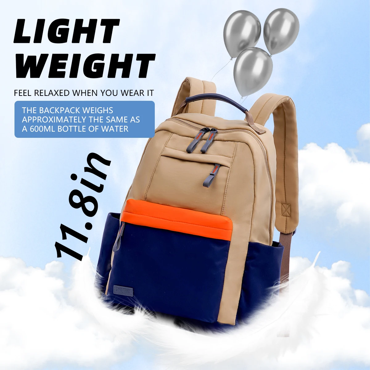 2025 New Style Backpack for Female High School Students, Lightweight School Bag for College Students, Versatile Large-Capacity Computer Backpack for Men, Outdoor Sports