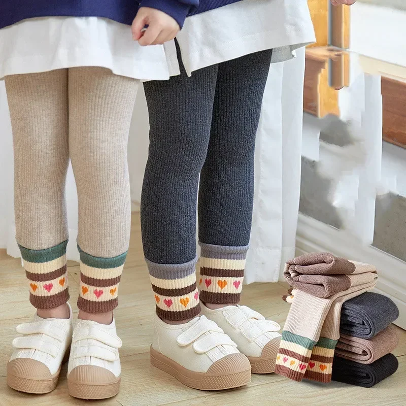 جديد الشتاء سماكة بناطيل تدفئة للفتيات 3-12 سنة شريط طماق الأطفال فتاة نحيل زائد المخملية قلم رصاص بنطلون الزي