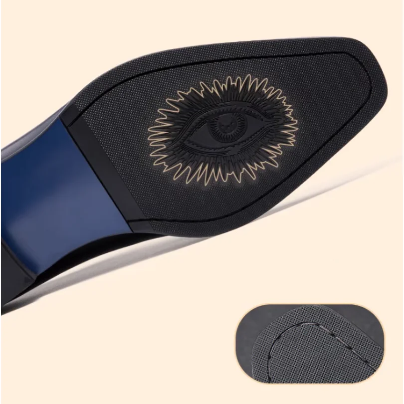 Neue High-End-Frühlings-Lederschuhe für Herren, formelle Business-handgefertigte britische Oxford-Hochzeitsschuhe für Herren, Bräutigam-Trend – Detail 5