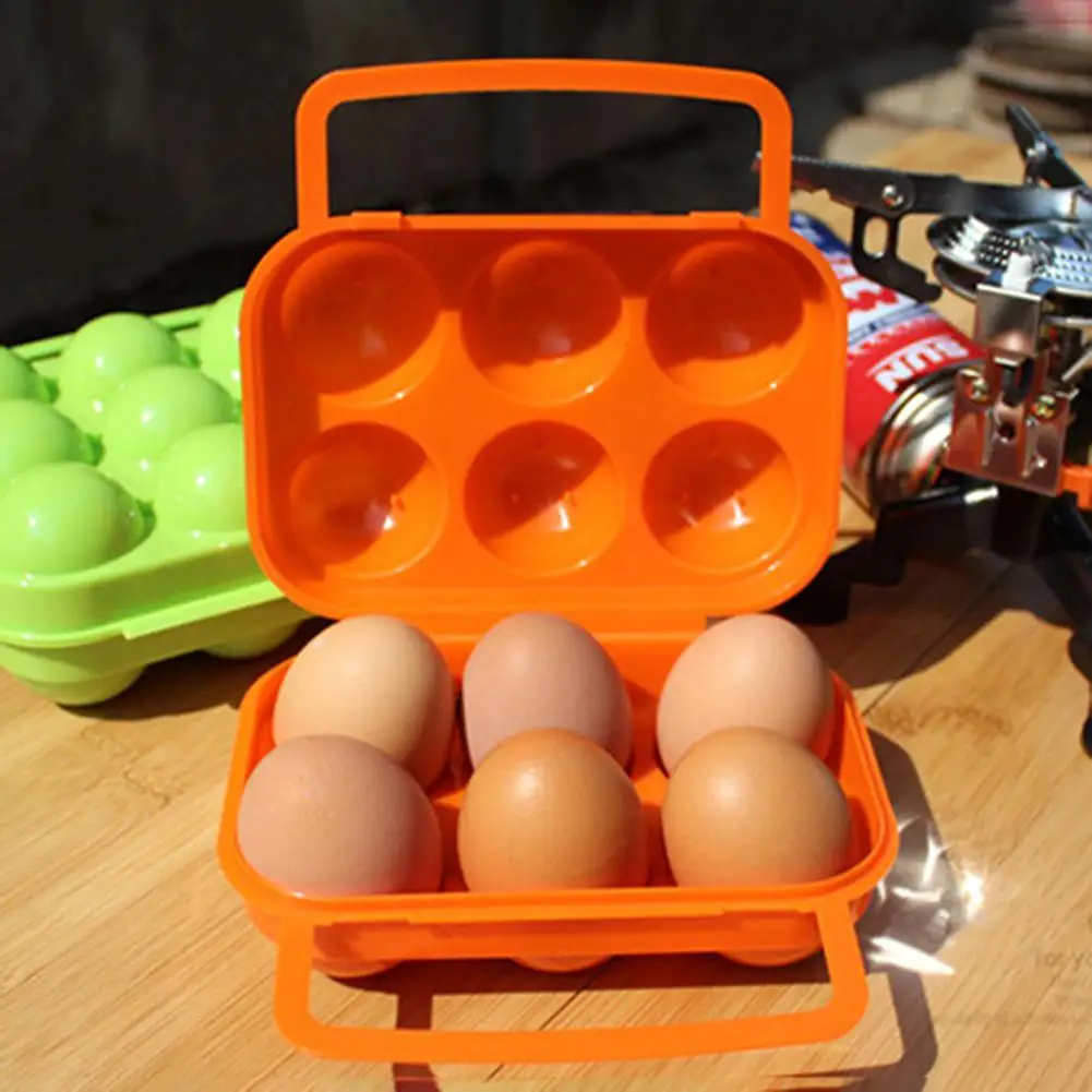 

Egg Storage Box Food Grade BPA Free Non-slip Dust-proof Waterproof Sealed Well ABS Multiple Grids Egg Container For Camping