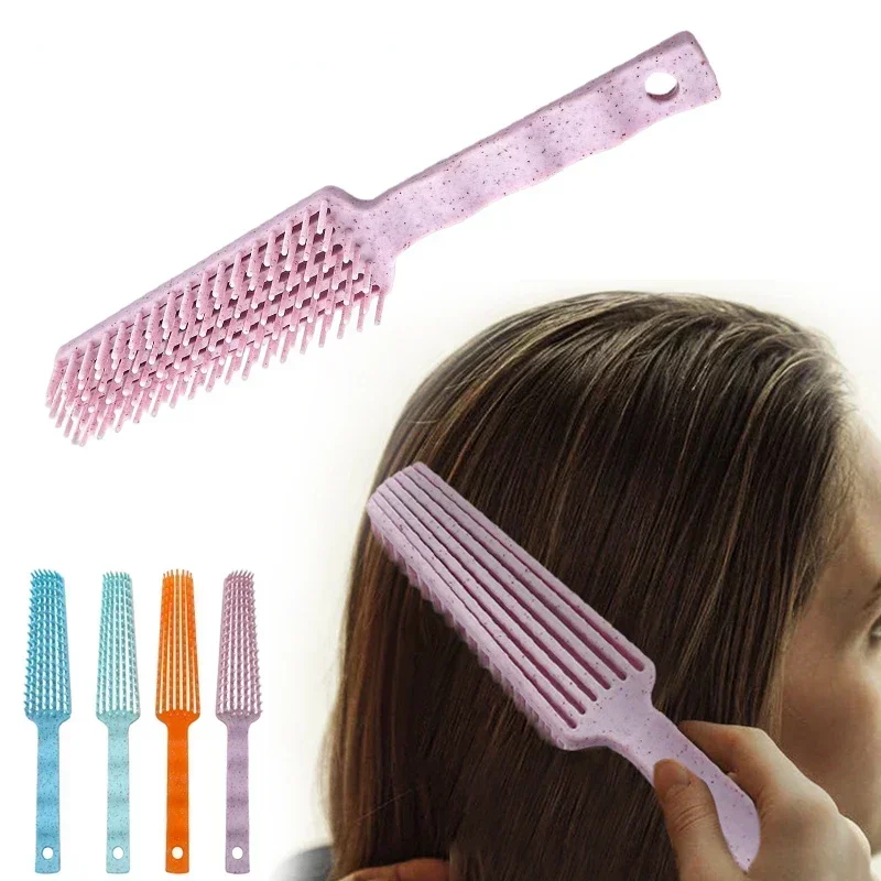 Hair Brush Scalp Massage Comb Wheat Straw Ribs Comb Smoothing Hair Brush Wet Curly Detangle Hairbrush Styling Tools Hair Comb 5 10 15 20 25mm woodworking carving knife 7 shaped hook knife straw handle burnishing scraping bottom slick manual grave tools