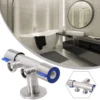 Double Handle Bathrooms Faucet Stainless Steels Cold Water Faucet Bathroom Washing Machine Faucet Triangle Valve Accessories 6
