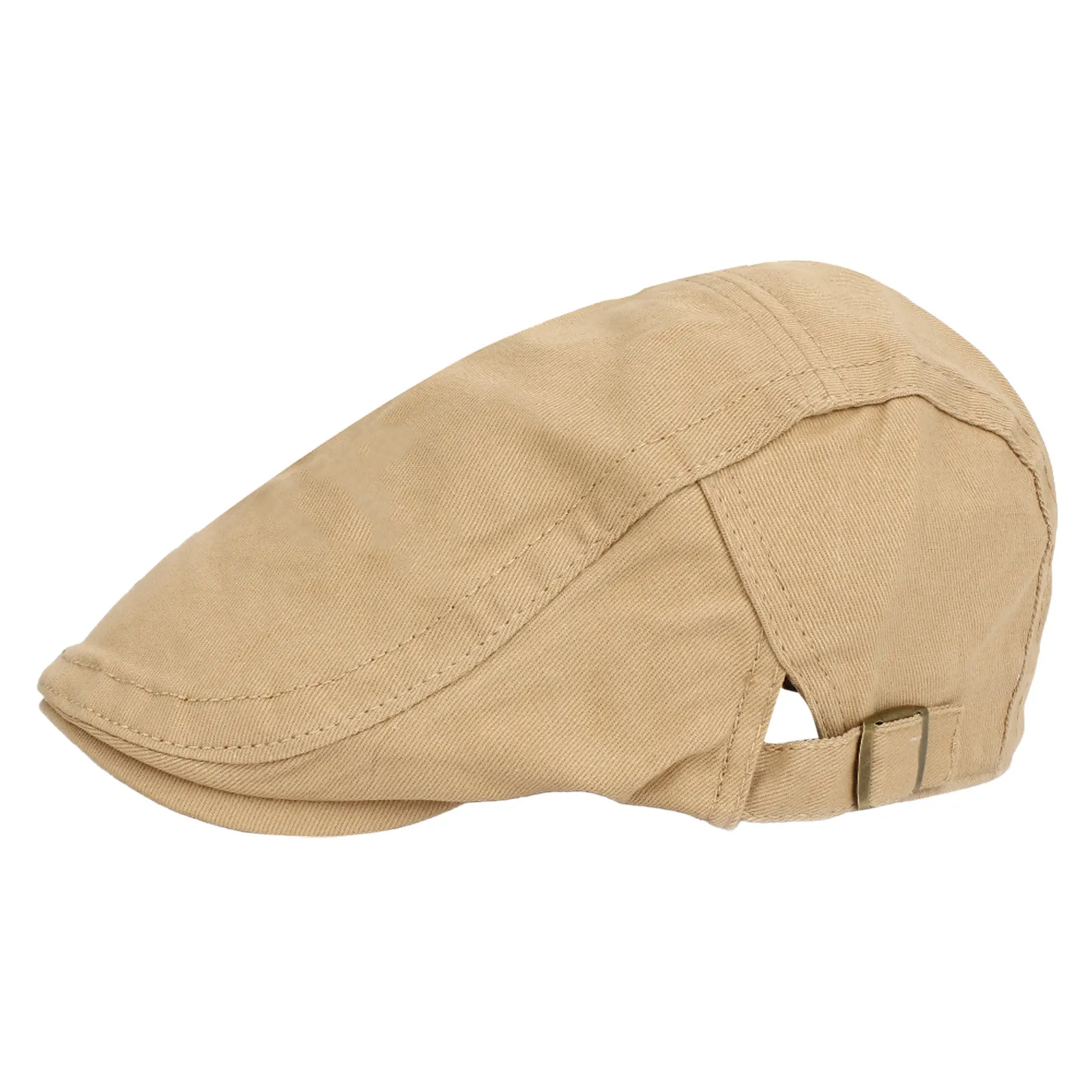 British Retro Hat Mens Womens Simple Washable Breathable Cap Forward Top Knot Trucker Hat Kerosene