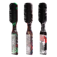 Barbershop Double Sided Brush Professional Face Neck Broken Hair Cleaning Brush Men Beard Styling Comb Salon Home Tools Supplies 1