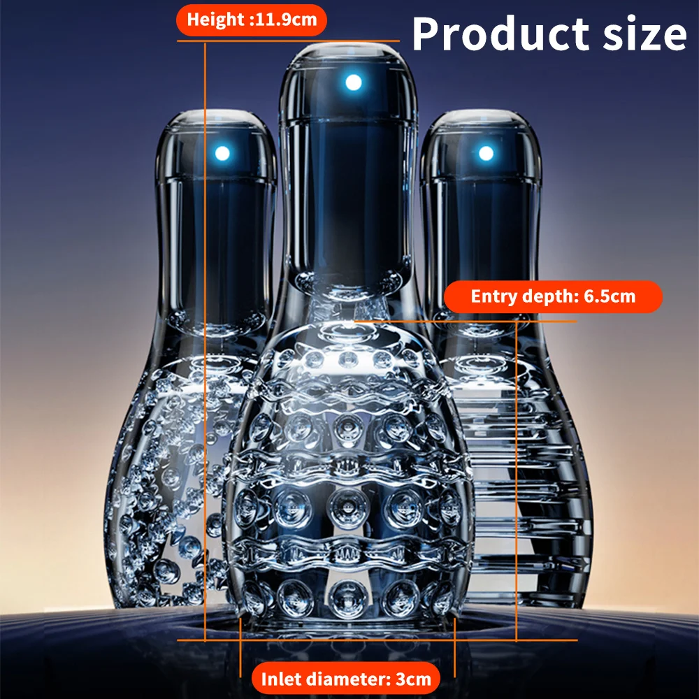 Male Masturbator Male Masturbator Cup Male Masturbation Aid Automatic Male Masturbator for Men 10 Speeds Vibrating Masturbation Cup Glans Trainer Penis Massage Stimulate Adult Sex Toys
