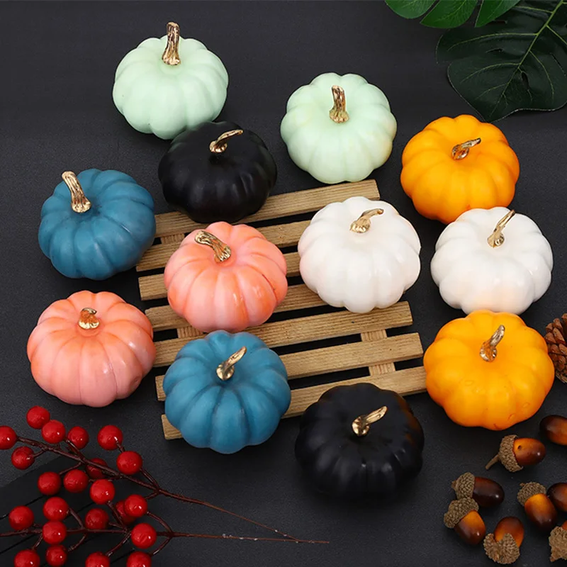 Artificial Pumpkin Decoration 1PC Halloween Simulation Foam Mini For Home Thanksgiving Party