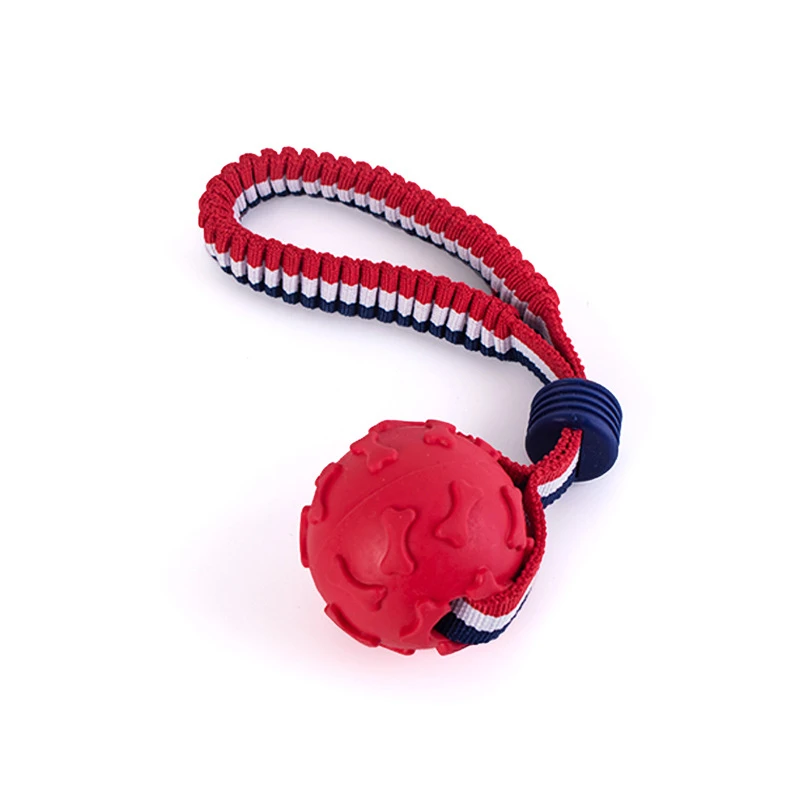 Bite Resistant Dogs Chewing Toys Pet Interactive Training Rope Knot Balls Puppy Tooth Cleaning Molar Ball with String Dog Toy 6
