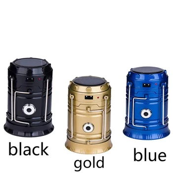 New Multifunctional Lantern Led Solar/USB Rechargeable Camping Light Camping Supplies Tent Light 2