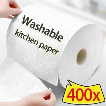 400 rotoli di asciugamani di carta da cucina bianco puro: antiaderenti, resistenti, riutilizzabili: una scelta ideale per pulire e pulire 1