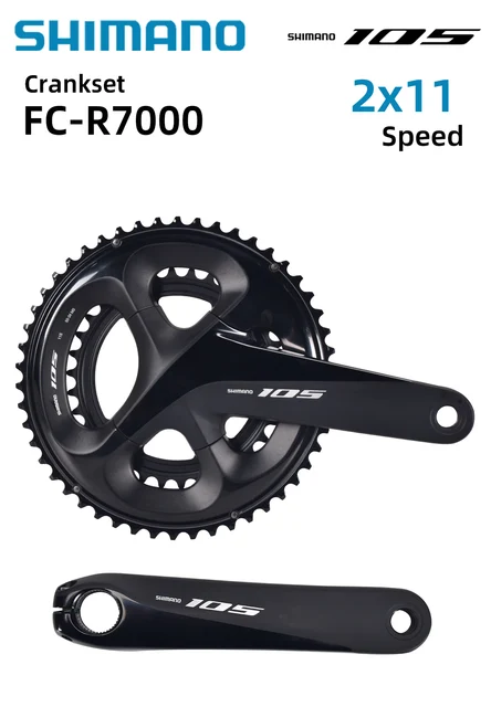シマノ105 hollowtech ii FC-R7000道路クランクセットチェーン
