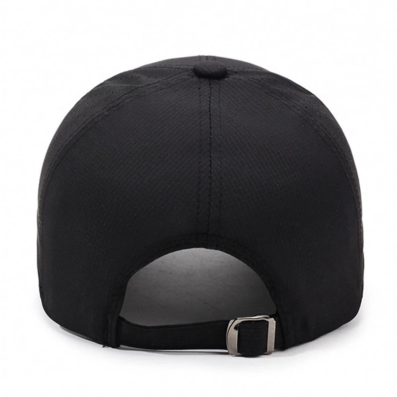 Hot Sale Men's Solid Color Sports Mesh Dad Hat Outdoor Sunscreen Fishing Cap Breathable Leisure Baseball Cap For Dad