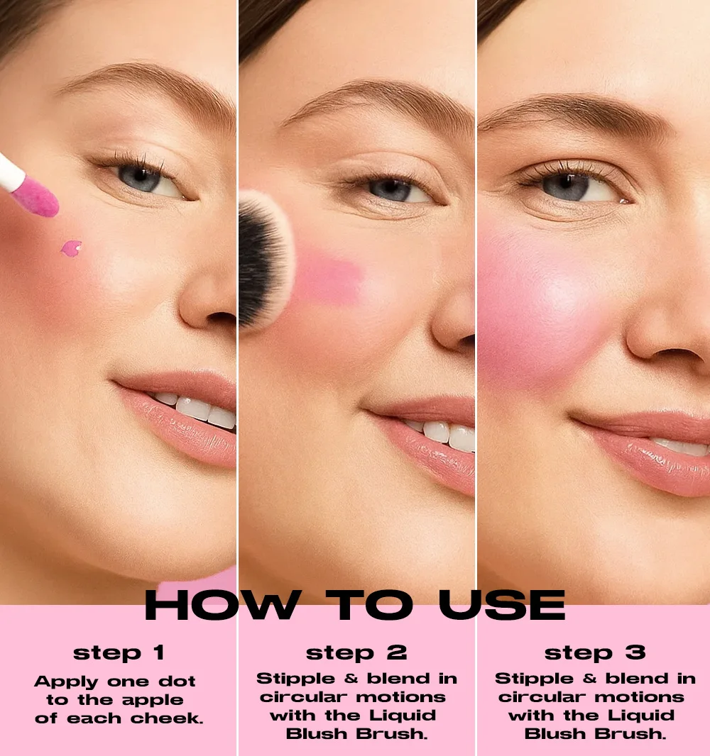 Description Picture 5 of itemYOUNG VISION 3 Matte color Liquid Blush Moisturizing Brightening Rouge Blush Modified Contour to Brighten Skin Tone