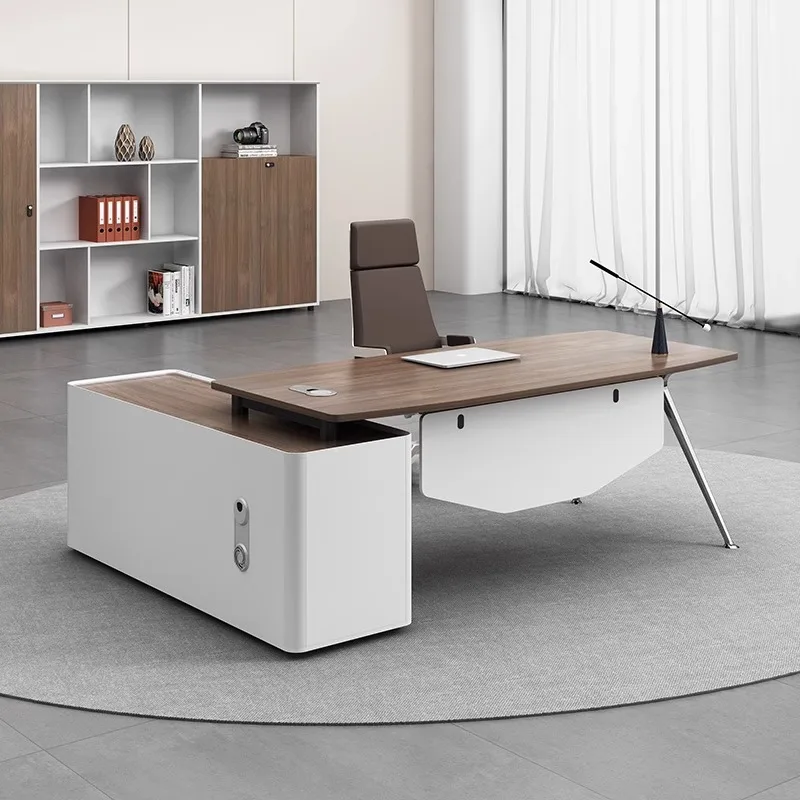 

Shelf Writing Desk Drawers Corner Vanity Students Office Desks Work Reception Counter Scrivanie Per Ufficio Modern Furniture