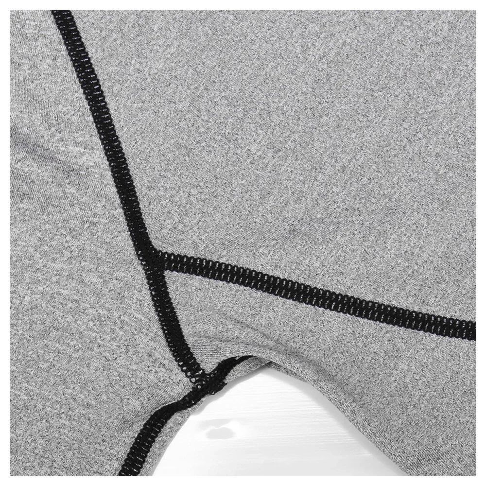 PlatiNum Men's Compression Long Sleeve T-Shirt Stretch Demonstration
