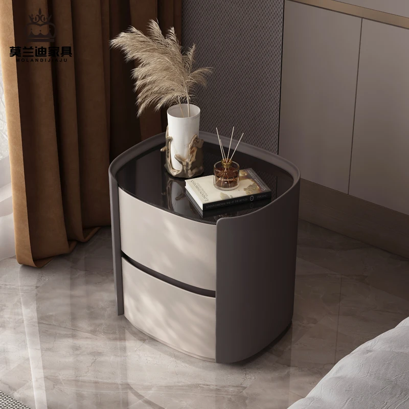 

Nordic Drawers Nightstands Trendy Storage Sideboards Living Room Bedside Table Nail Library Salon Table De Nuit Cool Furniture