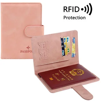 Custodia per passaporto Porta passaporto da viaggio RFID Nuovo portafoglio per passaporto ID Porta carte di credito Portafoglio da viaggio Accessori da viaggio