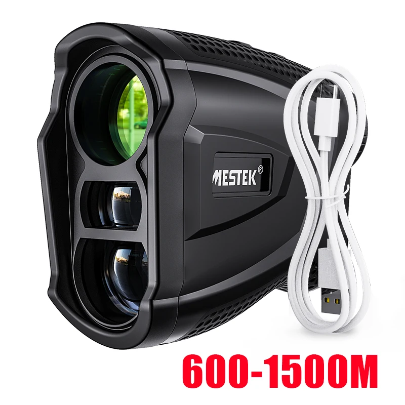 Mestek Golf Telescope Range Finder 600m 1200m Precision Locking Altitude and Angle Measurement Flag Locking Ramp Correction 1pc