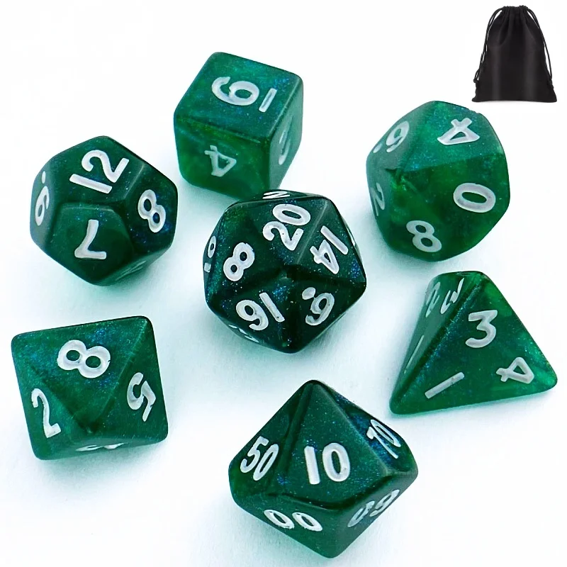 Dice Set Mini Dice D4 D6 D8 D10 D12 D20 DND TRPG Dungeon Dragon Figures Game
