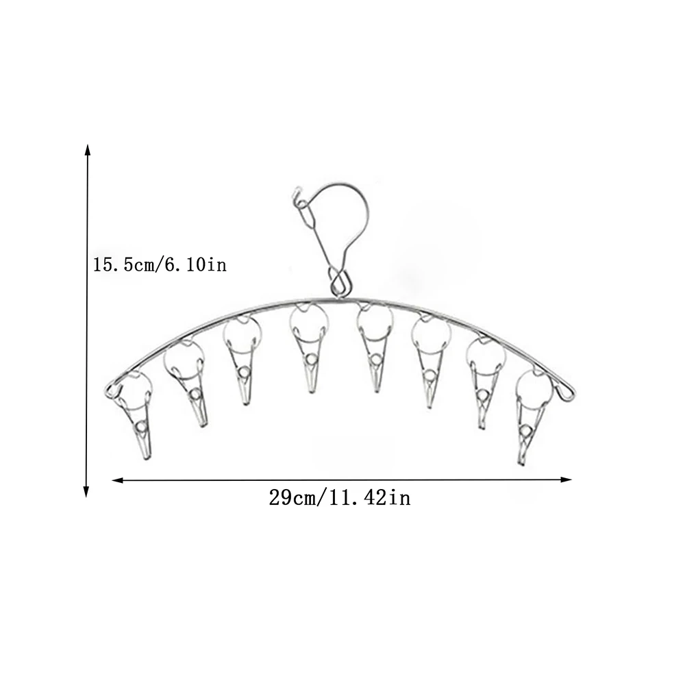 10/20 Pioli In Acciaio Inox Vesti Asciugatura Gancio - Foto 7