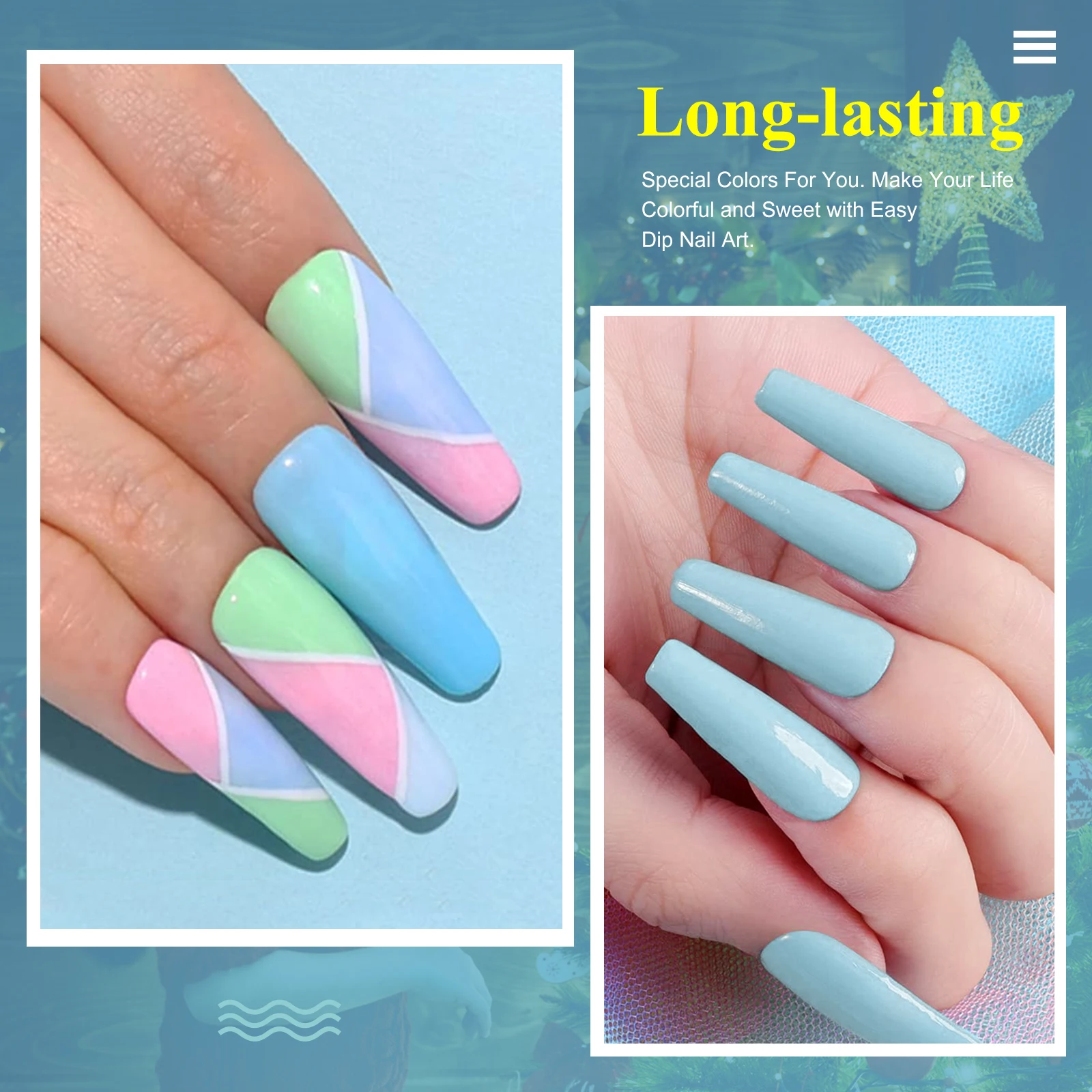 Amazon.com: 28g/Box Colorful Dipping Powder Without Lamp Cure Nails Dip  Powder Summer Gel Nail Color Powder Natural Dry (no.32) : Beauty & Personal  Care