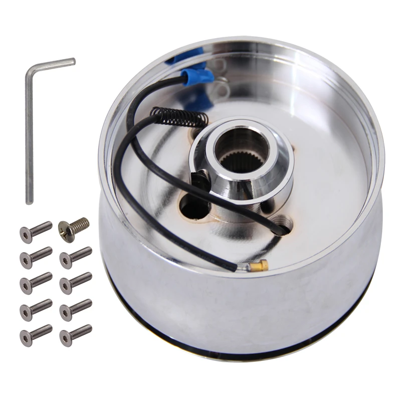 9 Hole Chrome Aluminium Steering Wheel Adapter For GMC Chevy 1969-1994 Hot Rod