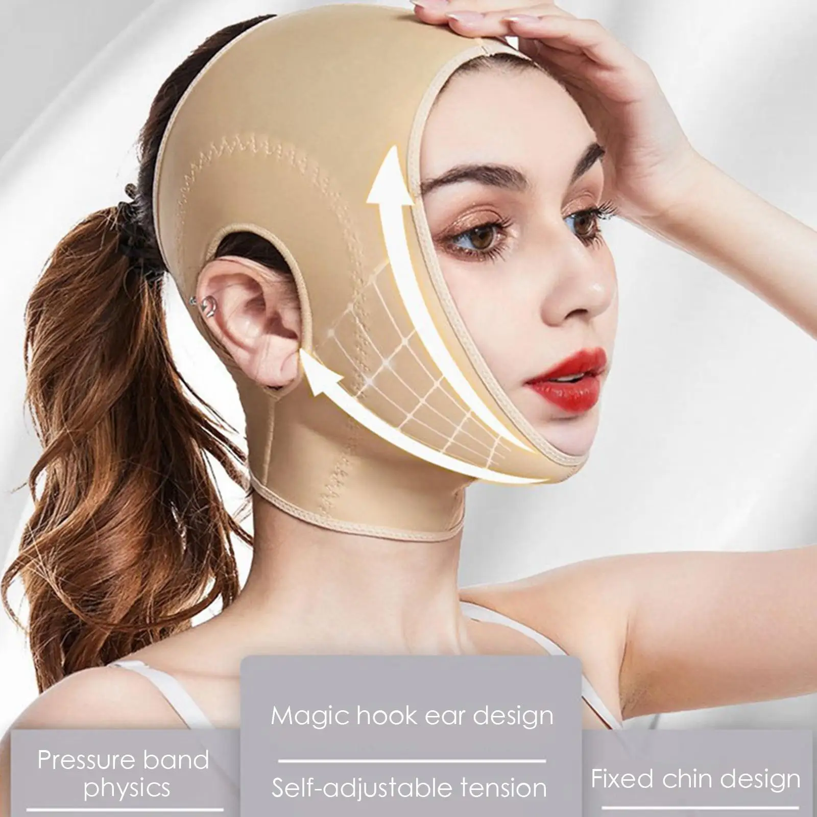 Facial Thin Face Mask Slimming Face V Shaper Bandage Lift Up Belt Reduce Double Chin V Shaper Face Mask Belt