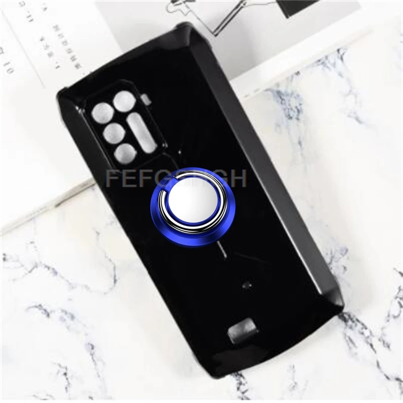 Heavy-Duty Back Ring Holder Phone Cover with TPU Soft Silicone Protection