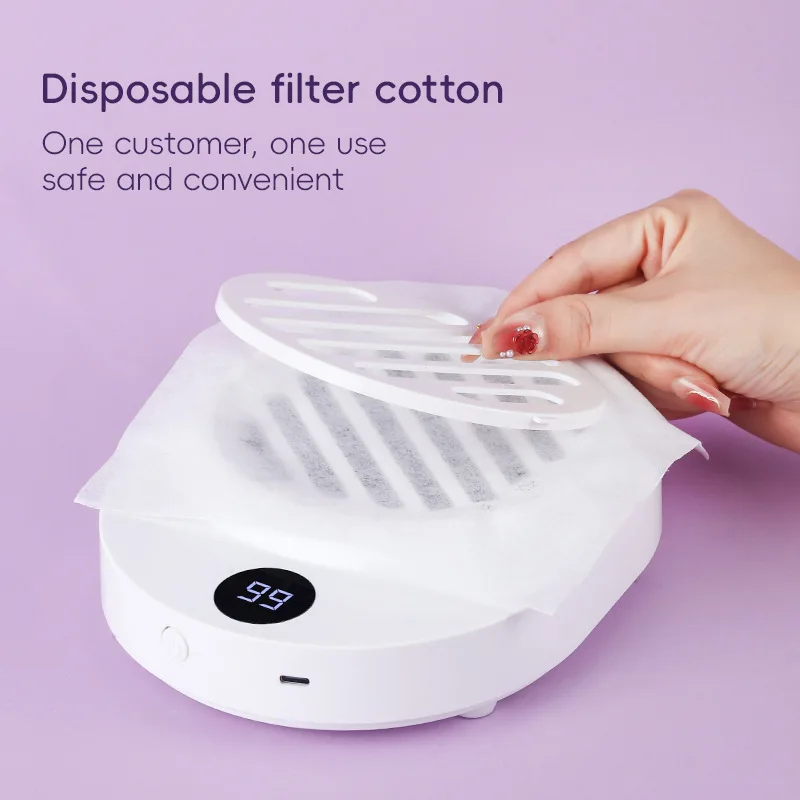 Mini Dust Filter Grinding and Nail Removal Dust Collector Mini Battery-powered N