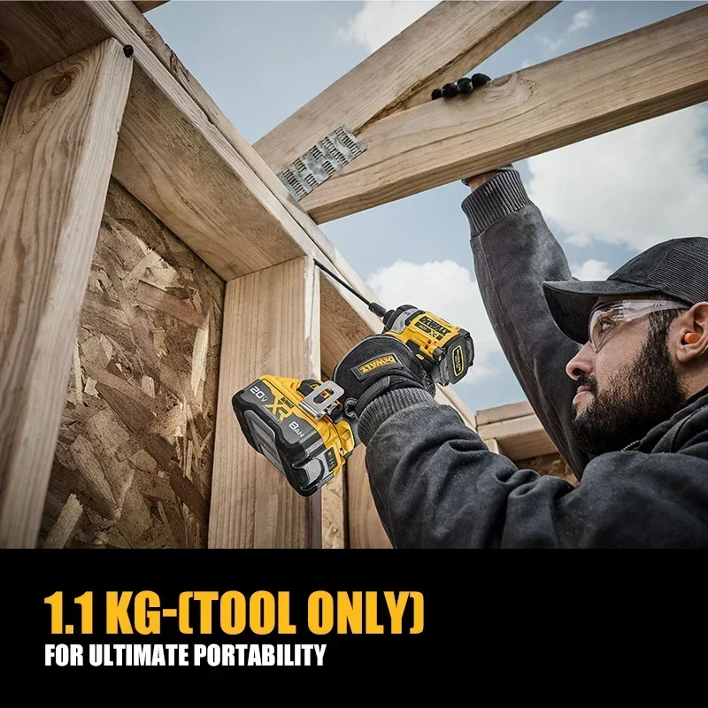 DEWALT 충전식 다기능 브러시리스 임팩트 전기 드릴 전동 공구, DCF860, 20V MAX, DCF860N, DWA2PH2SL 포함
