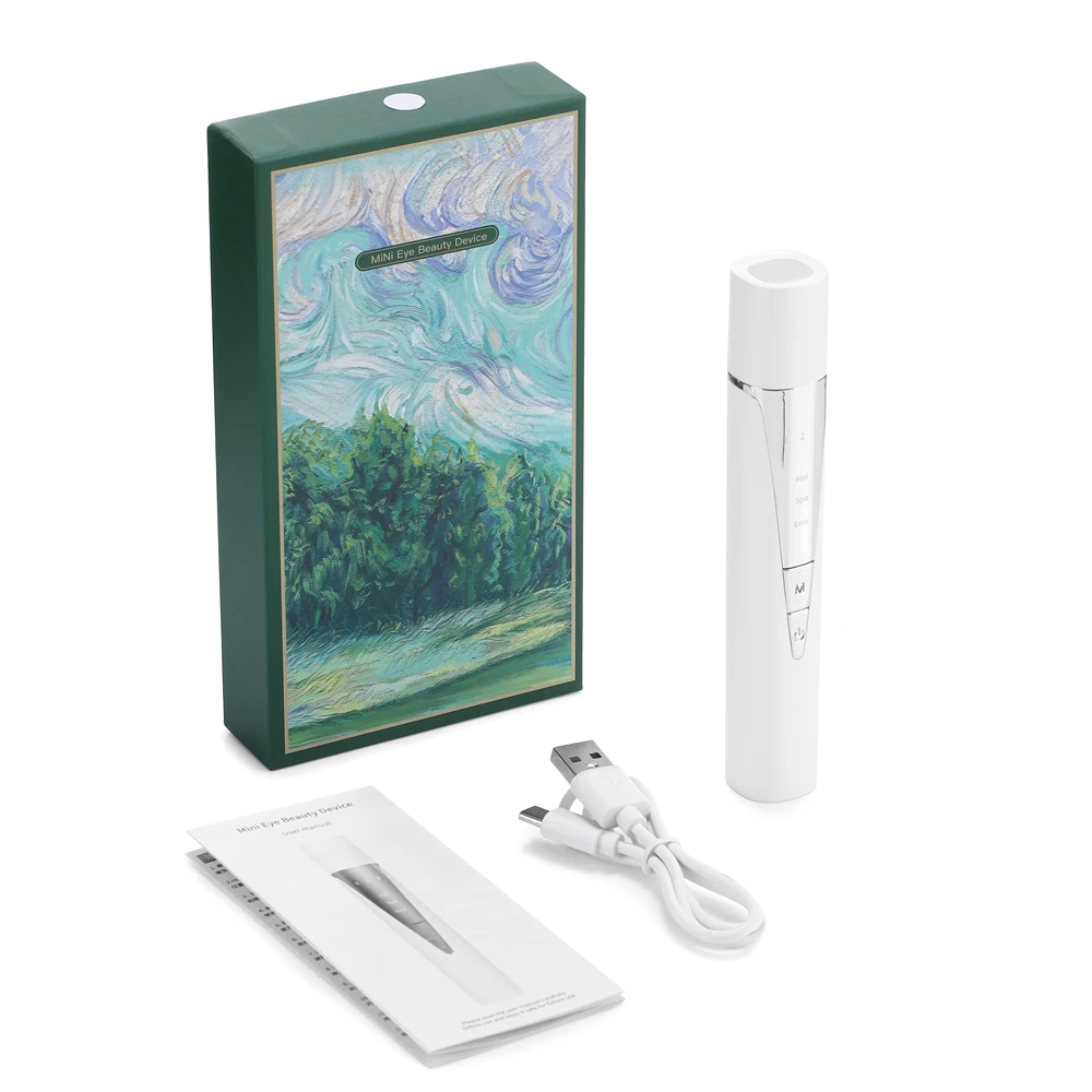 EMS Eye Beauty Device Microcurrent Eye Massager Remove Eye Bags Dark Circles Eye Lifting Bag Wrinkle RemovalInstrument