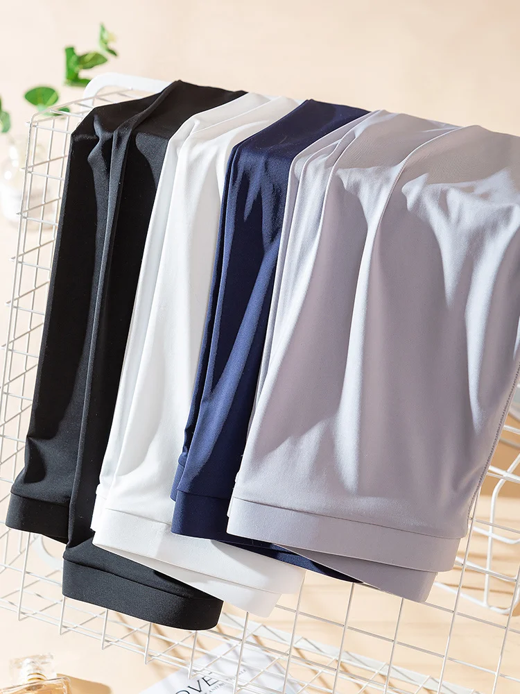 Summerglossyicecoolingsmoothleggingswomenshighwaistslim