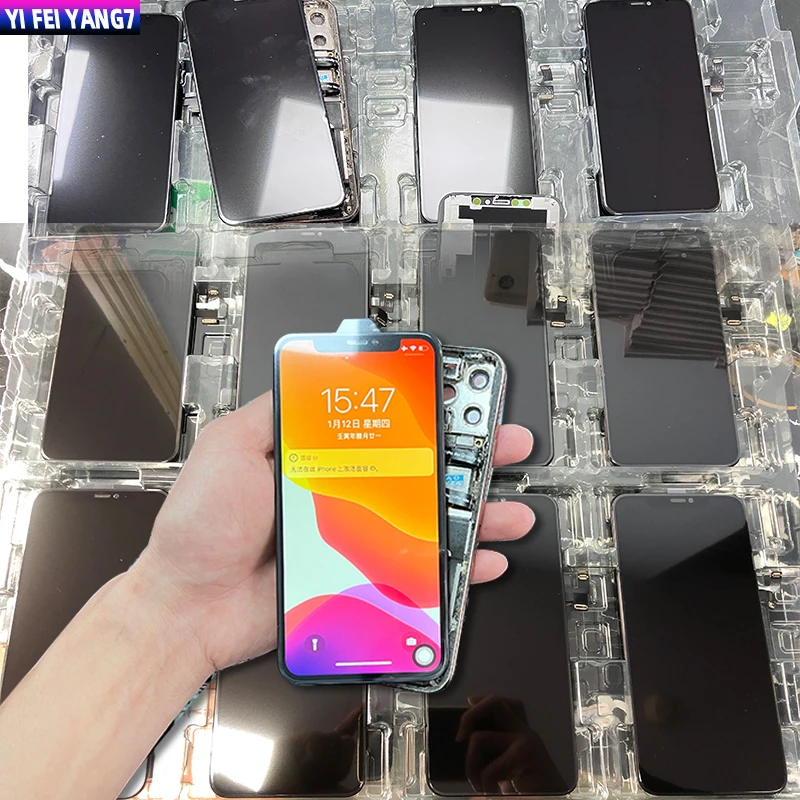 No Dead Pixcel + Tracking Best Incell Lcd Con Touch Per Iphone X Xr Xs 11 12 13 14 Pro Max