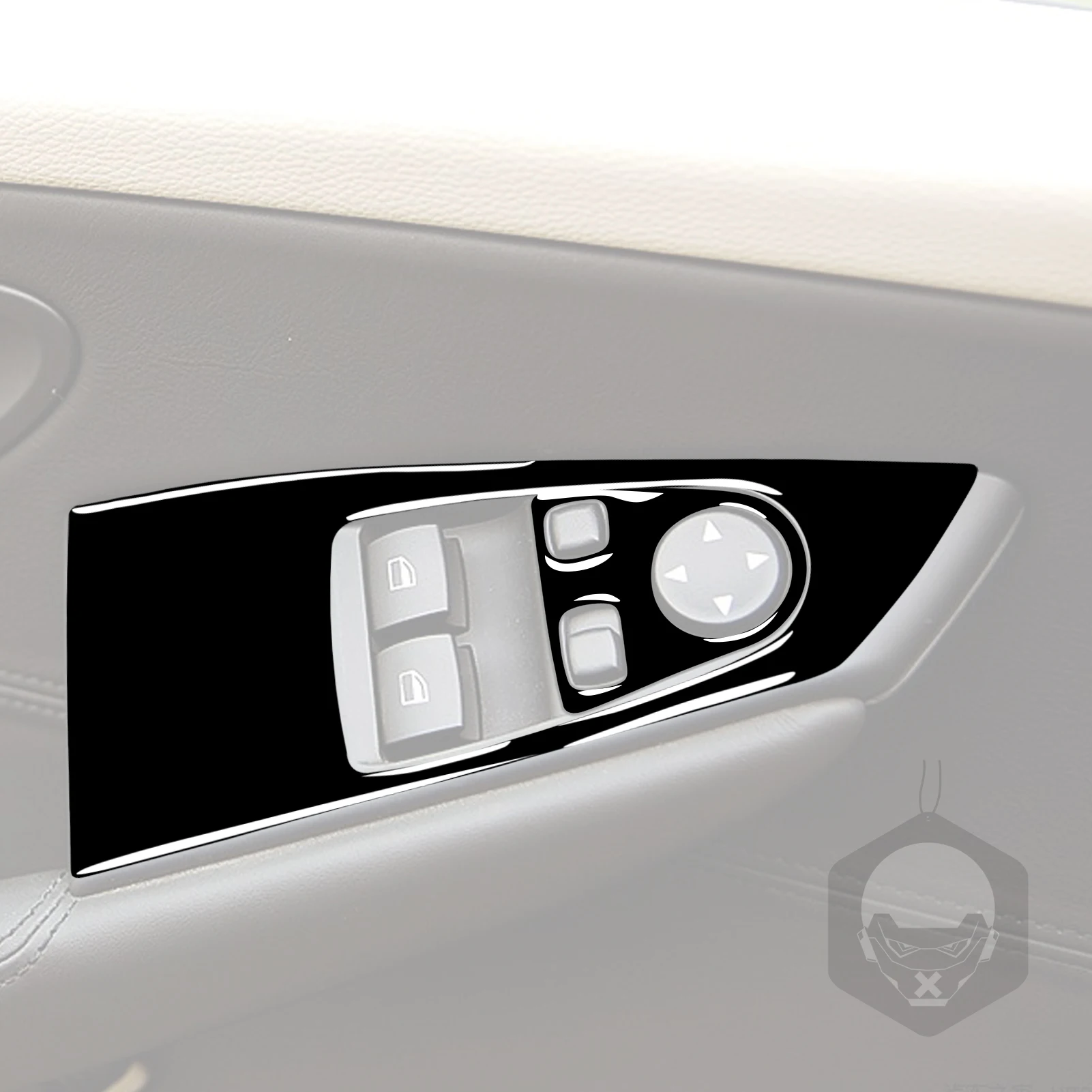 Para BMW Serie 6 650i 645Ci Interruptor De Elevación De Vidrio Fibra De