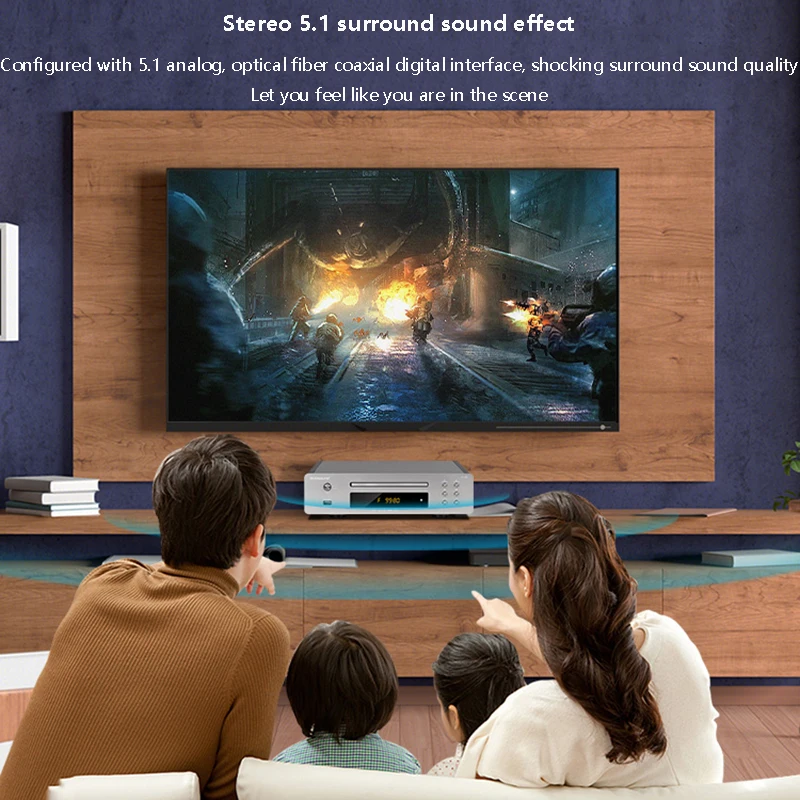 Home DVD/CD Player HD DVD/EVD Player Dolby 5.1 Channel USB Direct Reading Audio Video Digital Fiber Coaxial portable cd player