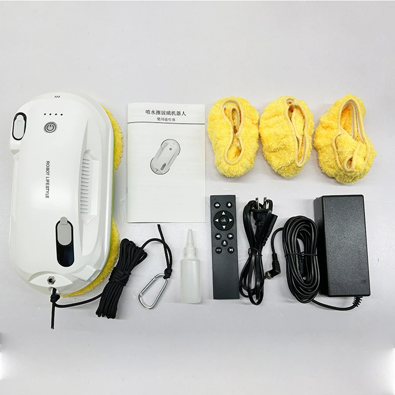 Robotic Window Cleaner Two Sides Automatic Spray Water APP and Remote Control Best Seller Washer Clean Glass Wiper for Home 5