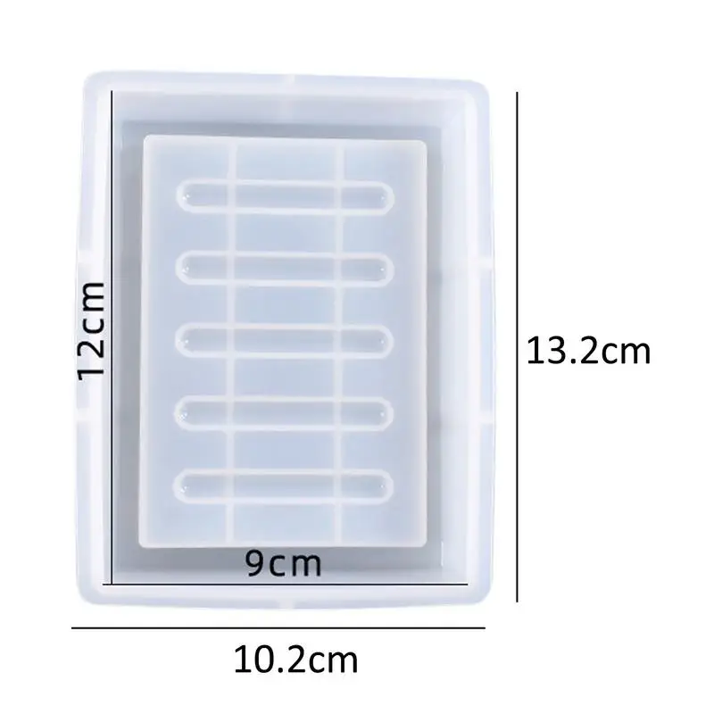 Molde rectangular de silicona para jabón, molde de silicona grande para  hacer jabón, grueso y duradero (paquete de 2).