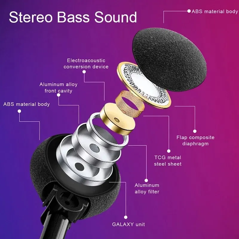 Stereo Earphones Wireless Headset with Mic Glasses Sunglasses for Driving Cycling Sports Noise Reduction Headphones 3