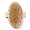 Natural Bristle Brush Soft Wet Dry Skin Body SPA Brush Bath Massager Home 5