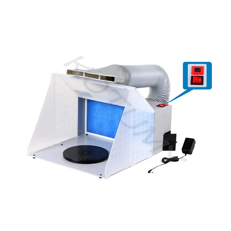 Paint Booth for Model Crafts Painting Sturdy Spray Booth Exhaust Fan Baking Paint Sealing Fan