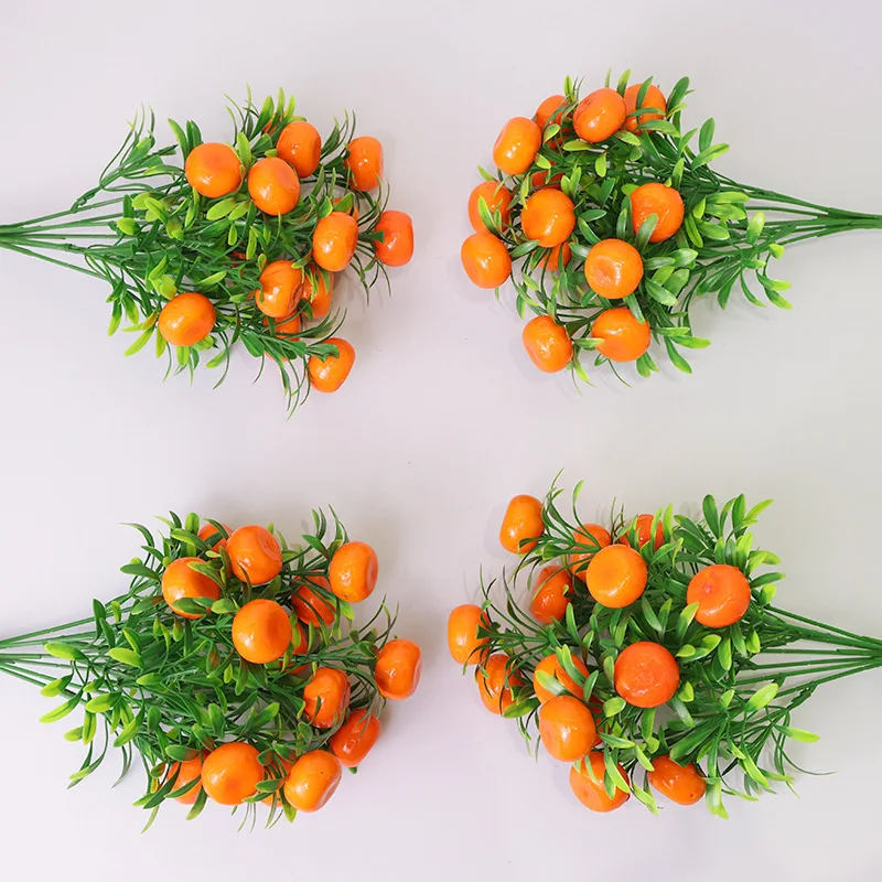 Artificial Plants Fruit Small Tree Fake Plant Flowers Potted Ornaments For Home Room Table wedding Decoration Hotel Garden Decor
