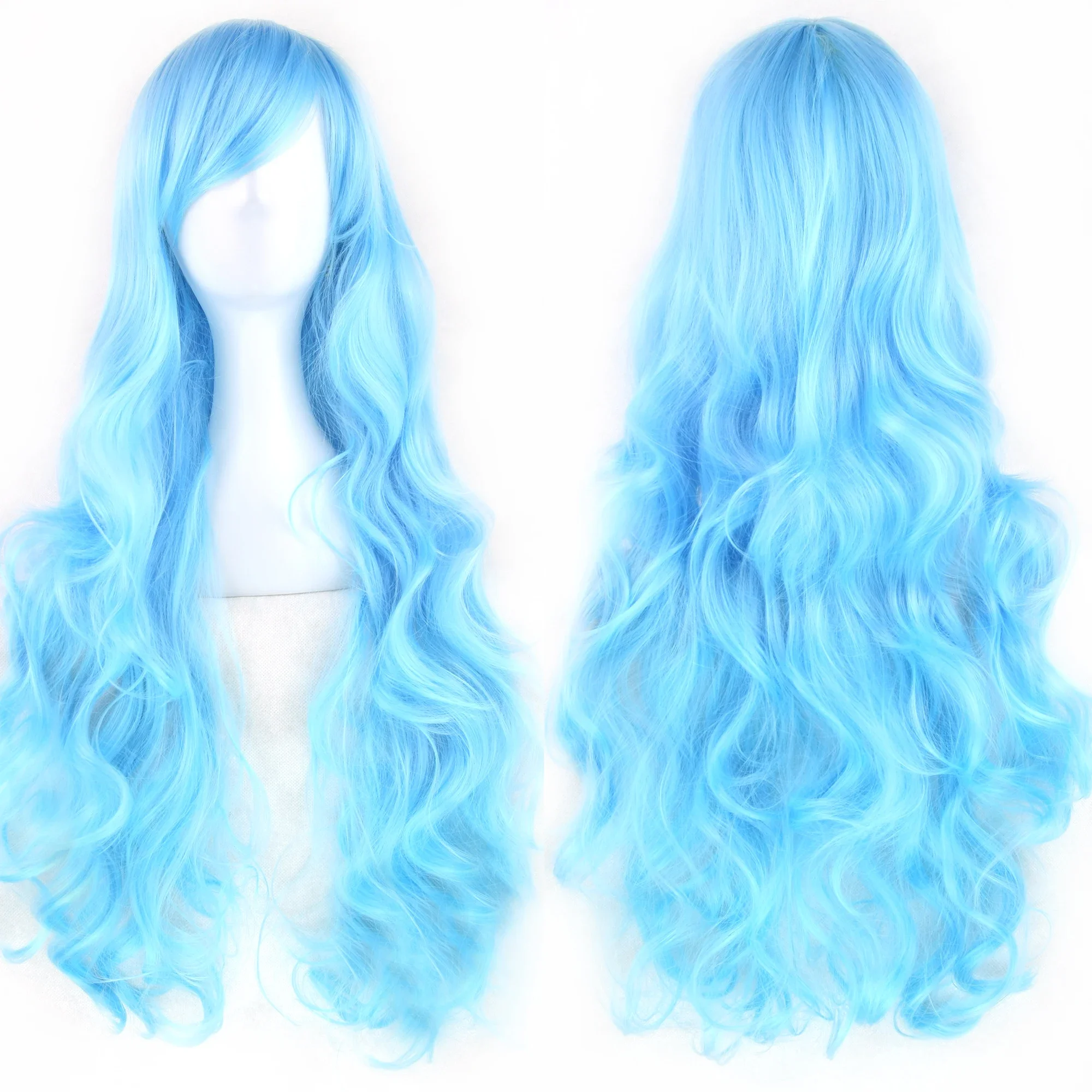 Synthetic Hair Wigs Soowee Curly Long Synthetic Hair Green Wig Hairpiece Pink Black Party Hair Cosplay Wigs for Women