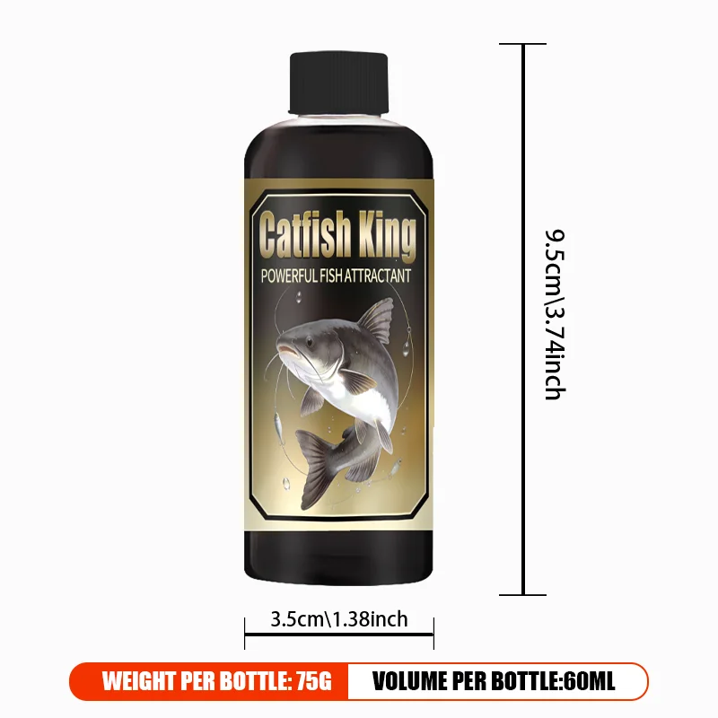 1/2 Stück Catfish King Catfish Frenzy Langlebiger flüssiger Lockstoff zum Sperrfischen – Allzweck-Süß-/Salzwasser usw – Detail 14