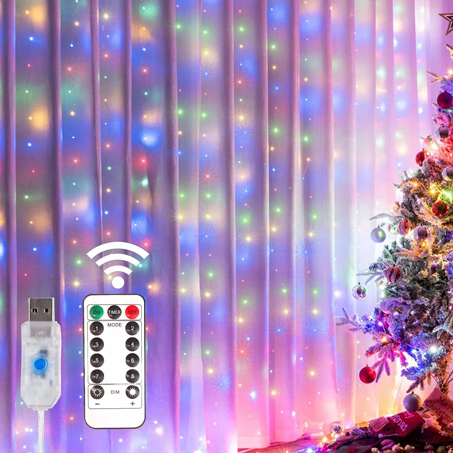 Guirxiété Lumineuse LED USB pour Rideaux, Décorations de Noël, Nouvel An,  Rue, 3m, 2024 - AliExpress