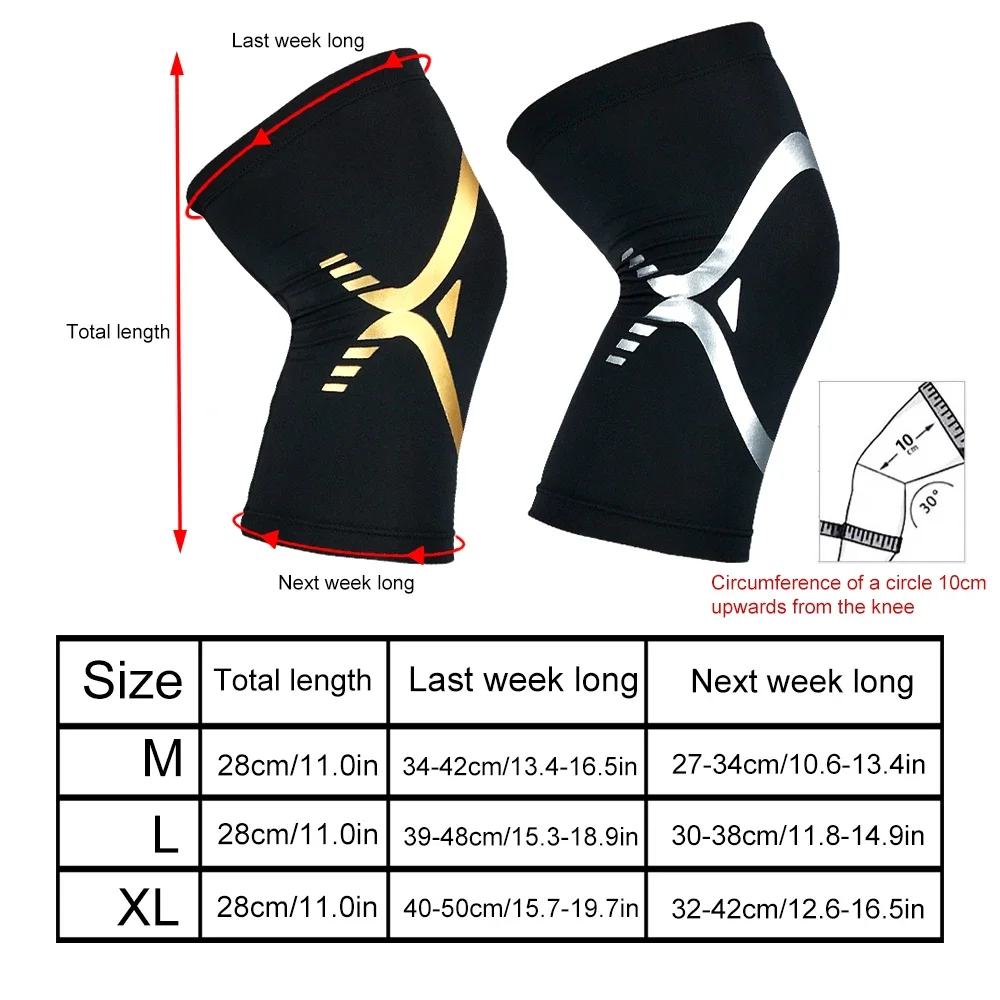 1Pair Recovery Compression Knee Sleeve Braces for Knee Pain for Men&Women Running, Basketball, Volleyball, Weightlifting, Gym