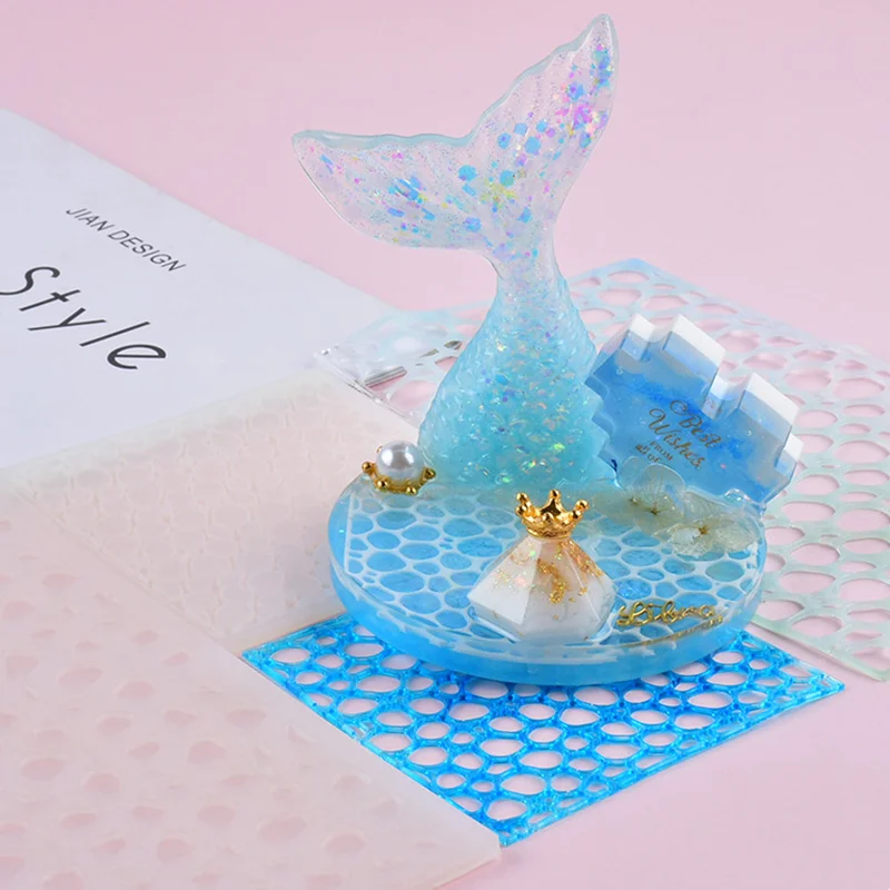 Moule à Ondulations D'eau Fait à Main, Résine époxy, Pendentif