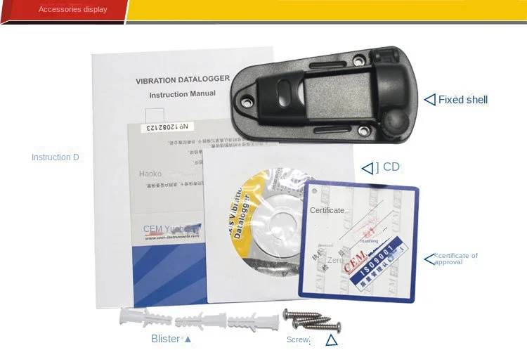 Vibration Analyzer Vibration Recorder Seismometer Seismic Force Detection DT-178A