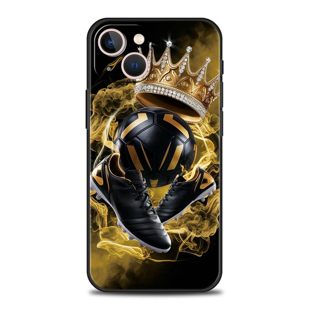 Weiche TPU-Handyhülle für iPhone 16/15/14/13/12/Pro/Max/16E/11/Pro/7/8/Plus/XS/Max, stoßfeste Schale, Fußball, Sport, Fundas, Capa-Tasche – Detail 2
